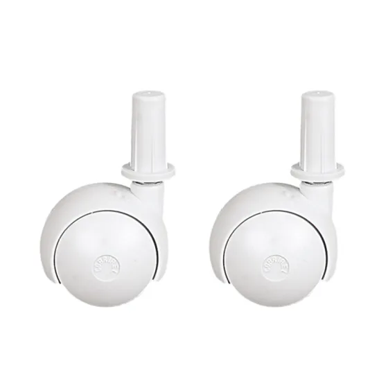 kit 2 Rodizio Giratório 38mm Branco Multiuso até 25kg