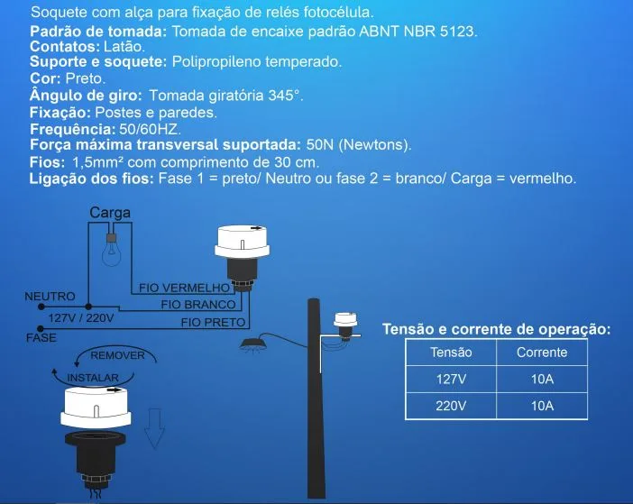 Base para Relé Giratório Plástico - Imagem 3
