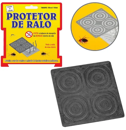 Protetor De Ralo Quadrado Maxximo 19cm PVC