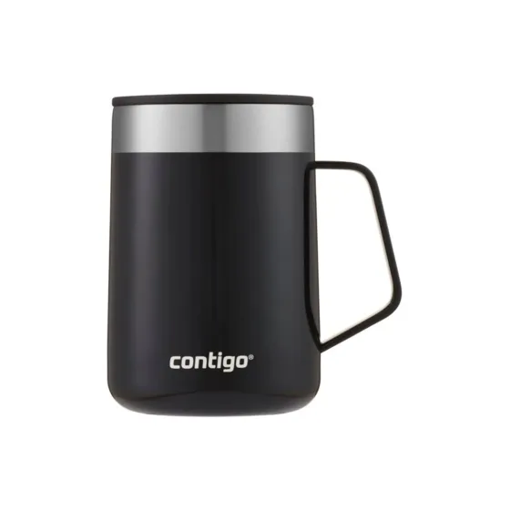 Caneca Térmica Contigo 414ml Preto Bebidas Quentes e Frias