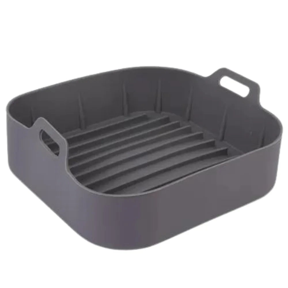 Forma de Silicone Quadrada com Alça para Air Fryer 19cm - Imagem 3