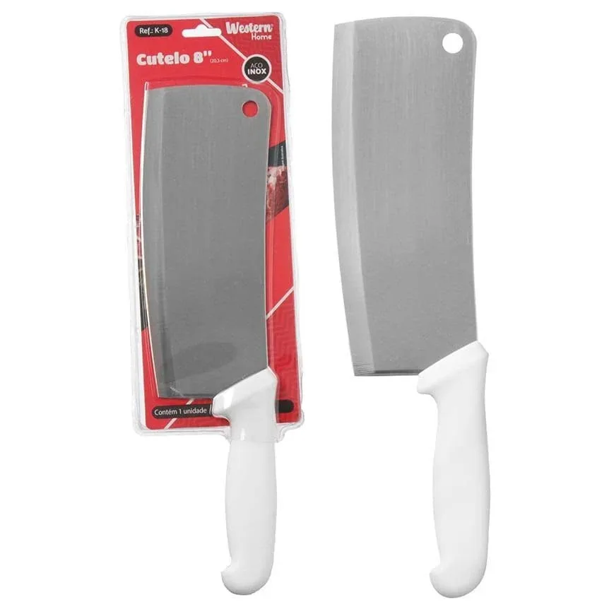 Cutelo 8 Polegadas Aço Inox 32,8cm Western k-18 - Imagem 2