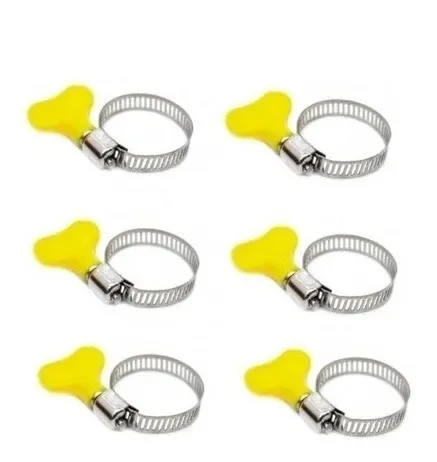 Kit com 6 Abraçadeiras Borboleta Ajustável MZ-73015