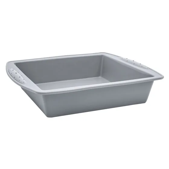 Assadeira Quadrada Em Silicone - Cinza - Euro Home