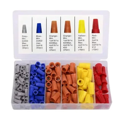 Kit Conector de Torção 180 Peças Profissional AWG 10 a 22