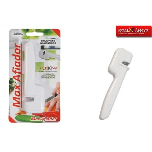 Afiador Amolador De Facas E Tesouras 14x4cm Max Maxximo 059