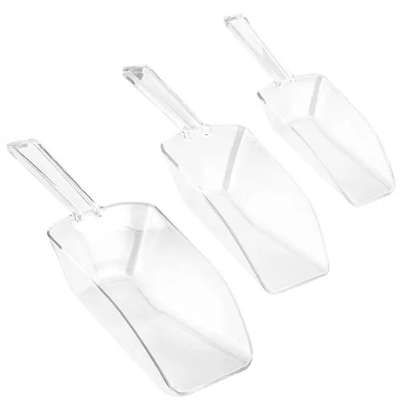 Pá Pegador De Gelo De Acrílico Multiuso Kit Com 3 Peças Pmg - Imagem 2