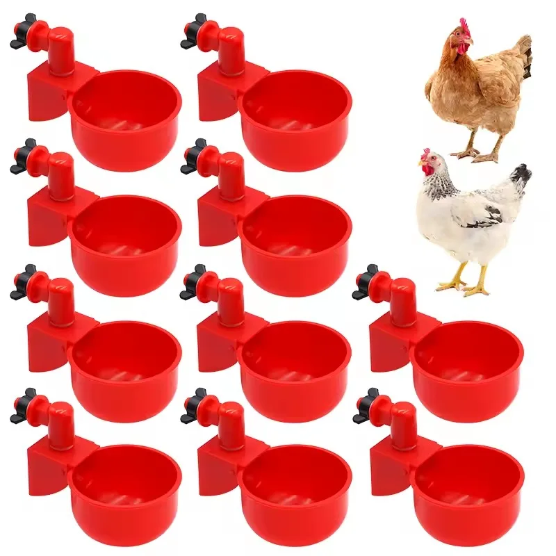 Kit 10 Bebedouro Automático para Galinha 65ml com Rosca 1/8