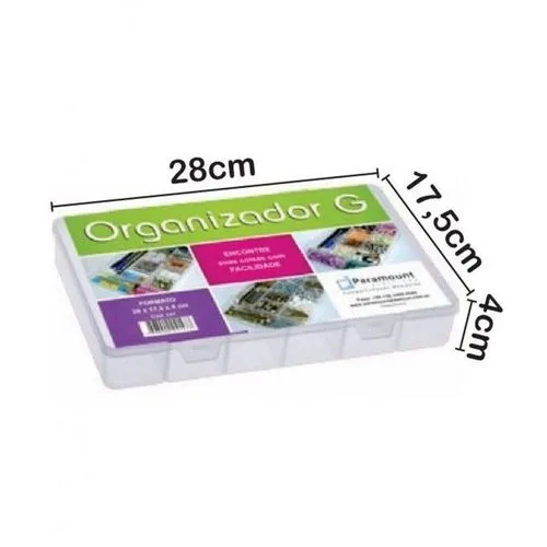 Kit 3 Caixa Organizadora G Maquiagem Pesca Bijuteria Costura