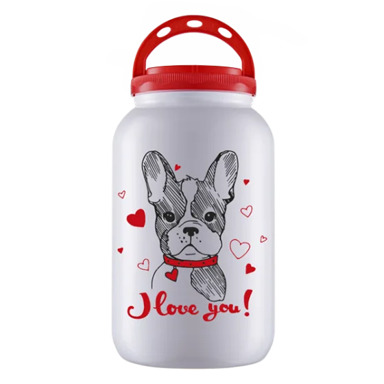Pote Para Ração de Cachorro Plástico Dog Love 3.6 Litros