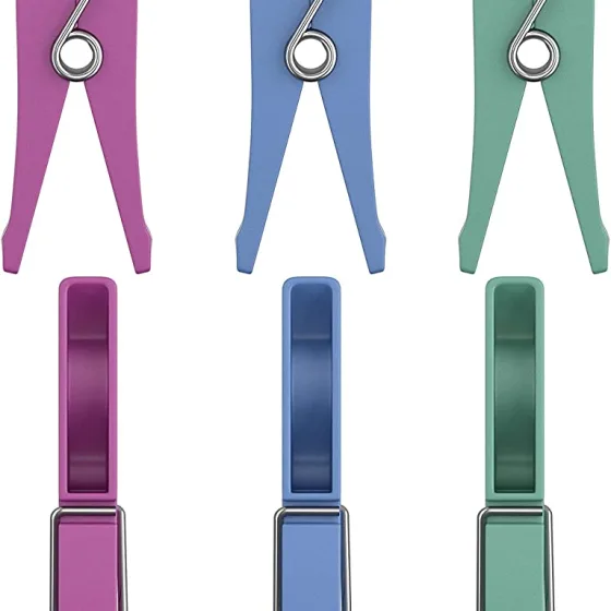 60 Unidades Prendedores de Roupa Compact 6858 Flash Limp