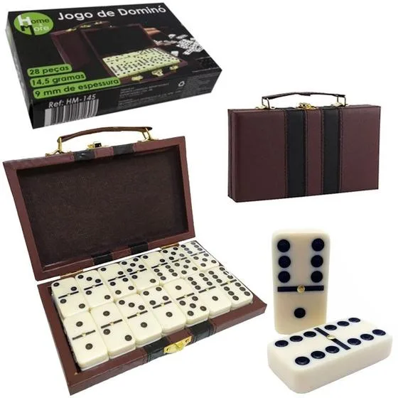 Jogo de Dominó 9mm com Maleta