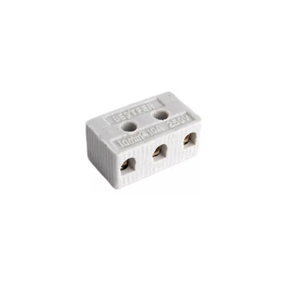 Conector de Porcelana Tripolar 10A 250V para Fio 10mm BFH1521