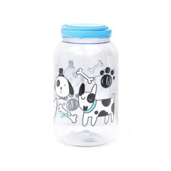 Porta Mantimentos Redondo Dog 3,6l Azul - Ração