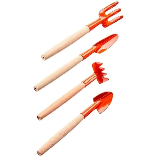 Kit Ferramentas Jardinagem Conjunto 4pç Mini P/ Vaso Prático