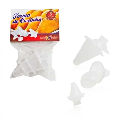 Kit 3 Formas para Modelar Coxinha Tamanhos P M G - Maxximo - Imagem 2
