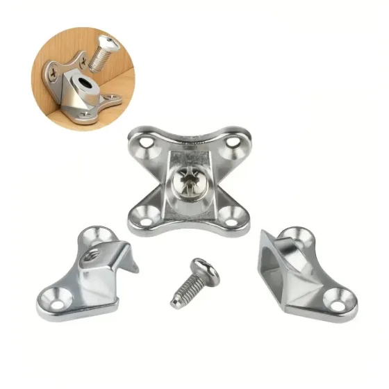 Kit 20 Conectores de Canto para Móveis Removível Tipo Borboleta Liga de Zinco