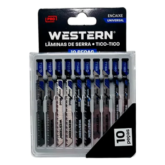 Lâminas Tico Tico 10pc Madeiras, Ferro Alumínio Universal