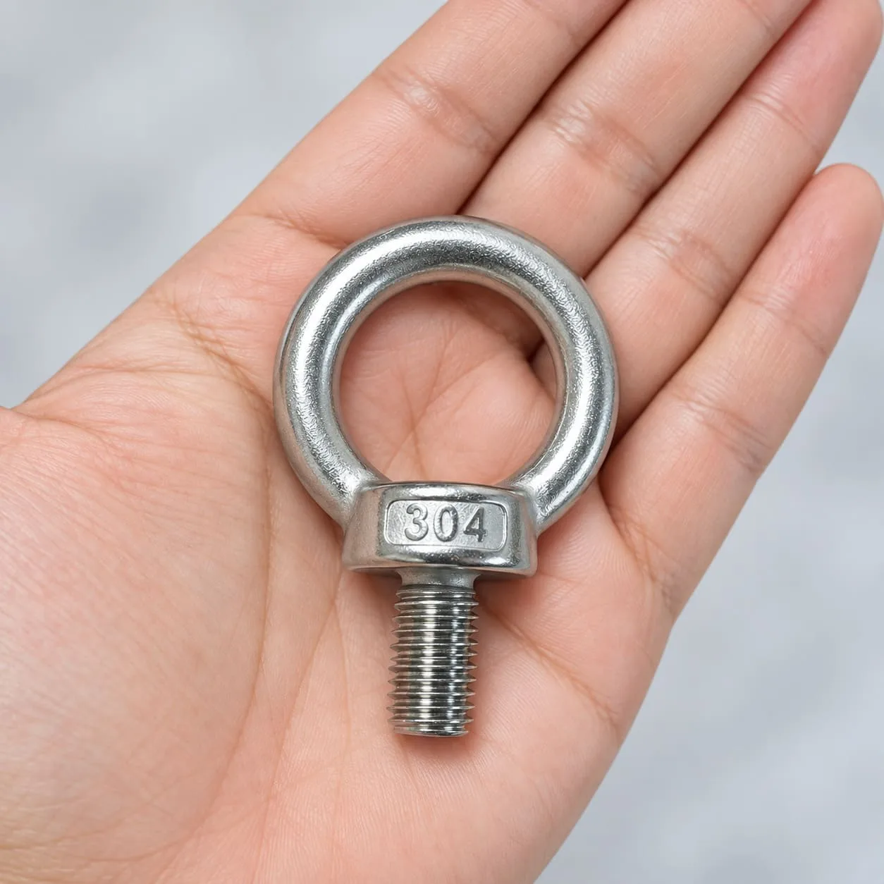Kit 4 Parafusos Olhal M12 Aço Inox 304 Rosca Macho - Imagem 6