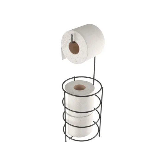 Porta Papel Higiênico Aramado Linha Black Stolf 38x13cm