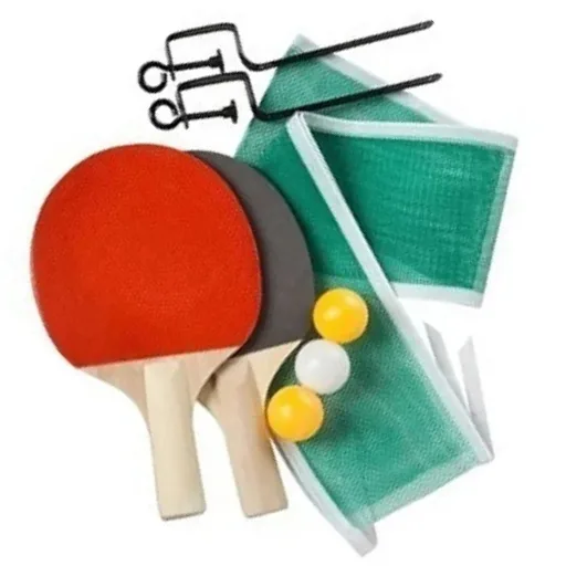 Kit Ping Pong 2 Raquetes 3 Bolas Tênis Rede Suporte Completo