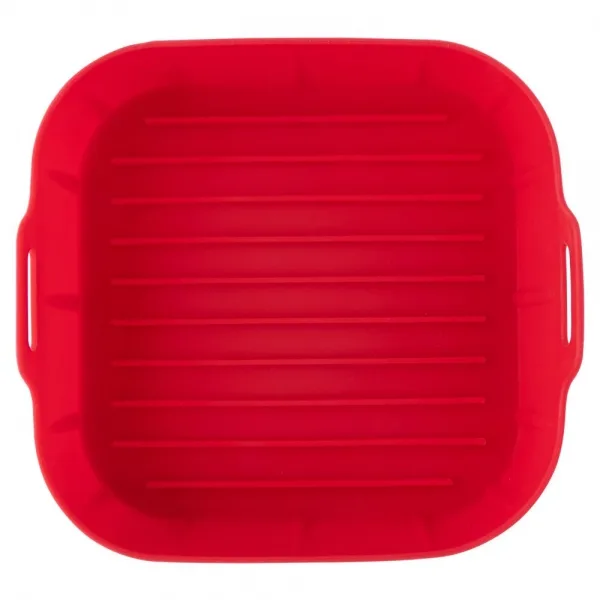 Forma de Silicone Quadrada com Alça para Air fryer 16cm - Imagem 2