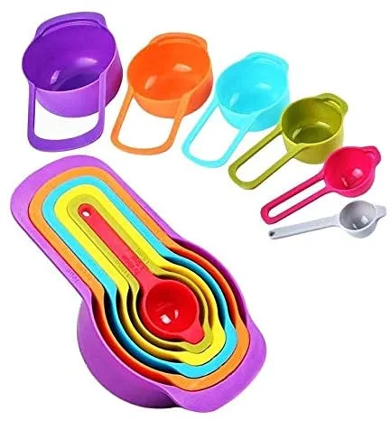 Conjunto 6 Medidores Para Culinária Coloridos e Encaixáveis - Imagem 5