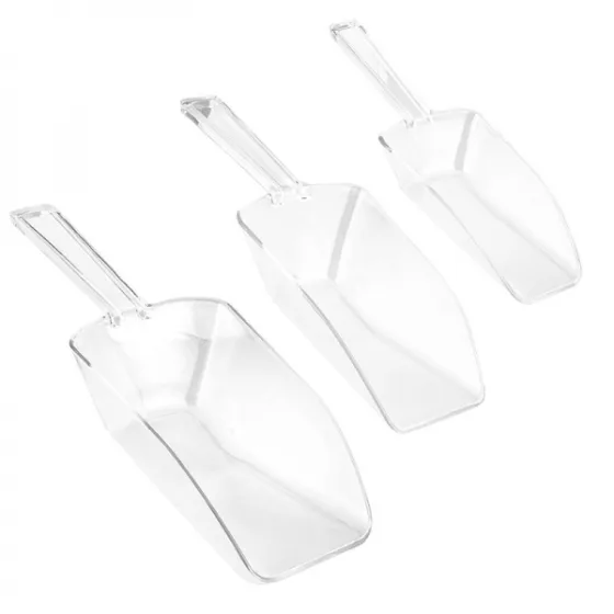 Pá Pegador De Gelo De Acrílico Multiuso Kit Com 3 Peças