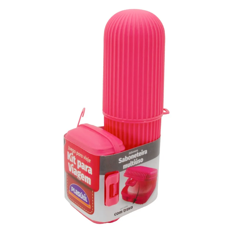 Kit P/ Viagem Porta Escova de Dente Multiuso e Saboneteira - Imagem 5