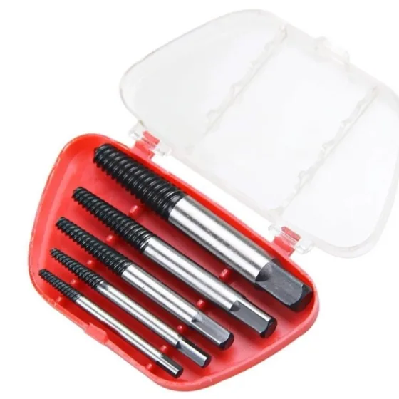Extrator De Parafusos Com 5 Peças Mais Estojo