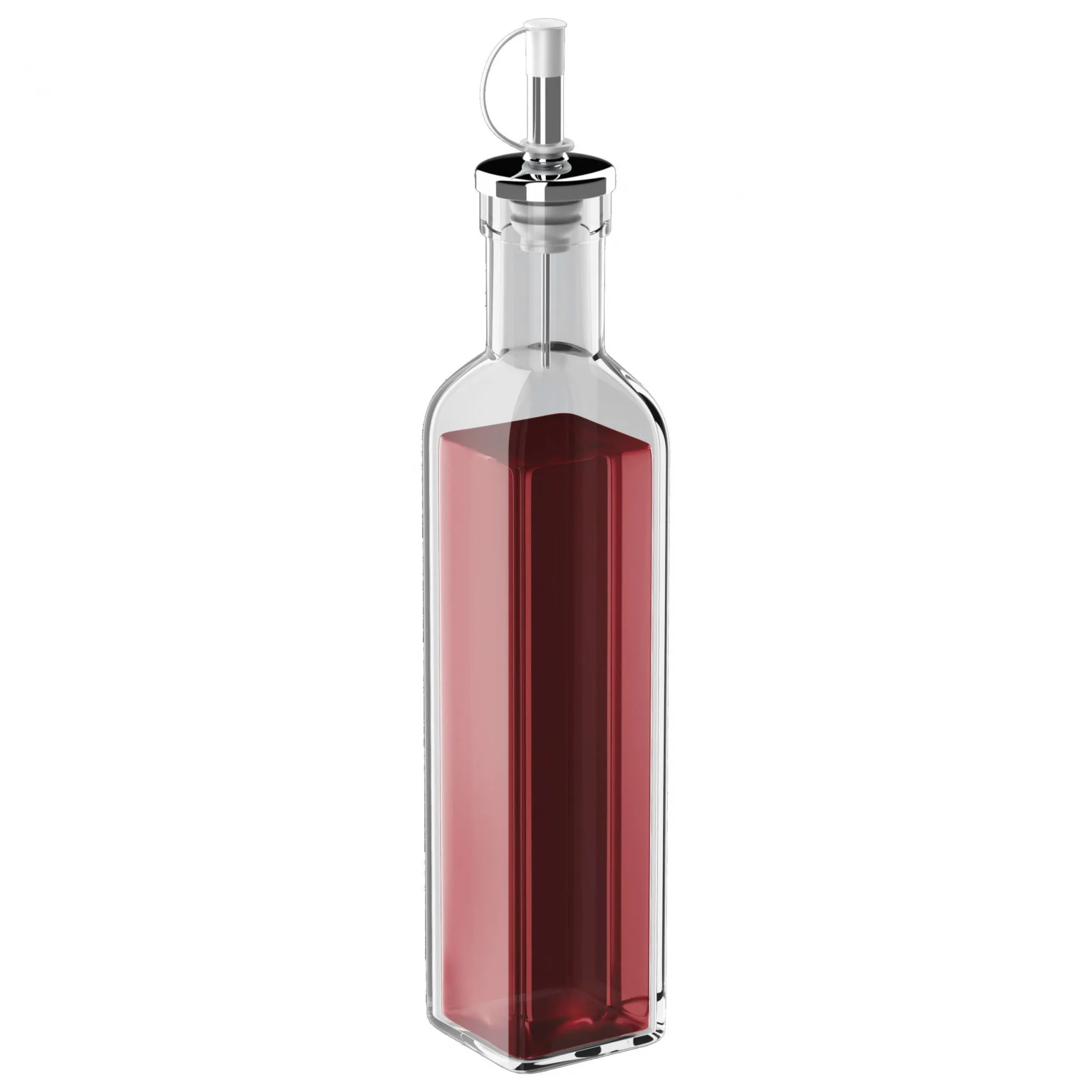 Azeiteiro e Vinagreiro de Vidro Quadrado Square 300ml Euro - Imagem 4