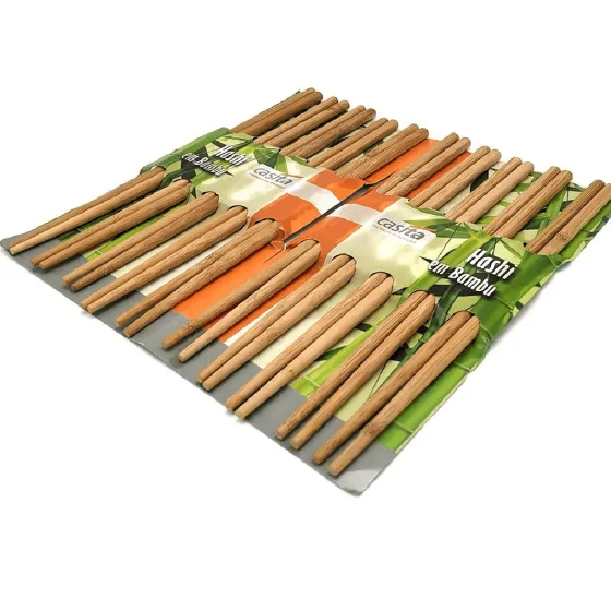 Jogo de Hashi em Bambu kit c/ 10 pares 24 cm - Imporiente