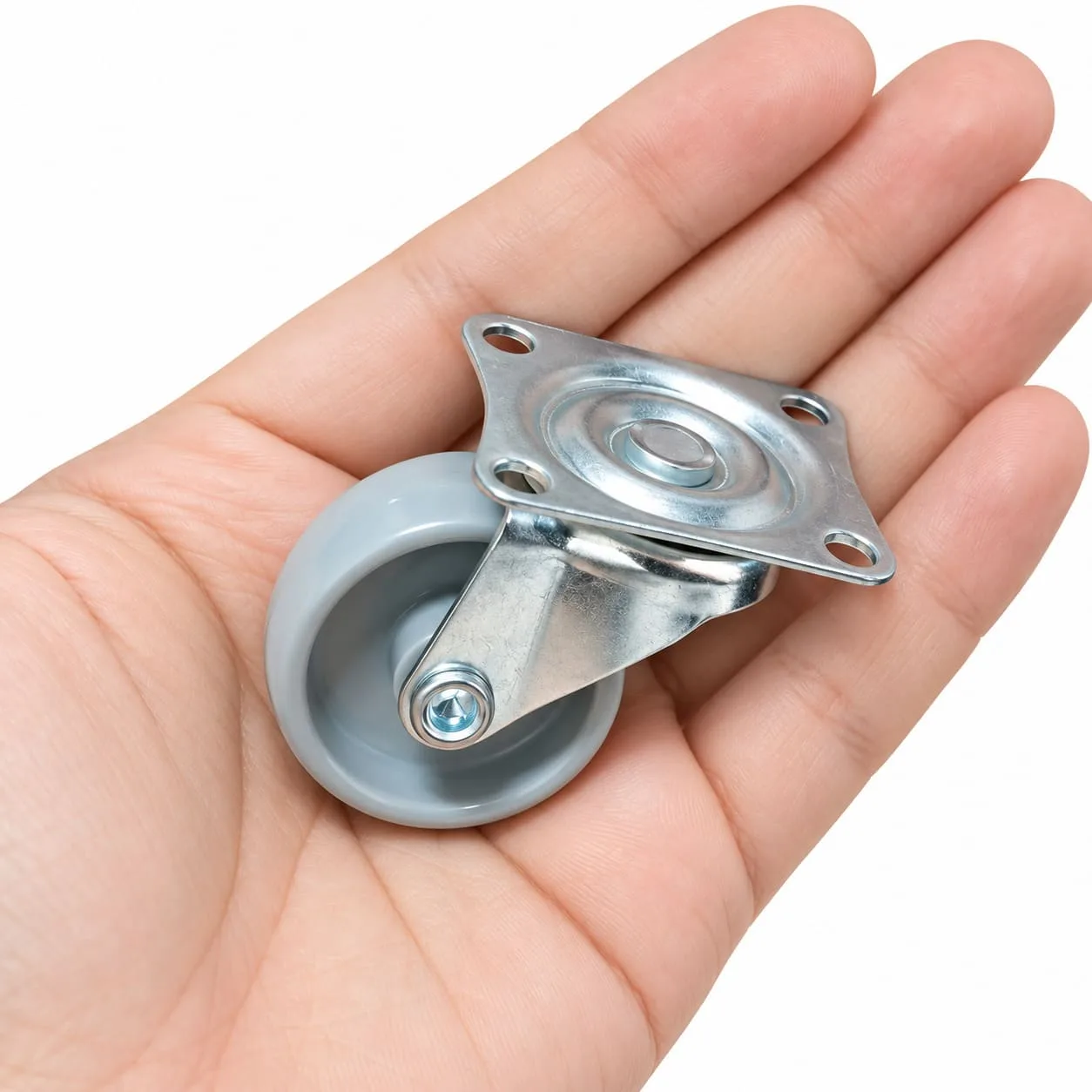 Kit 4 Rodízios Giratórios 360° 32mm com Placa para Móveis - Imagem 5